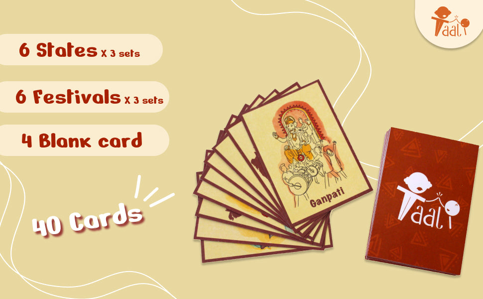 Apna tyohar is an educational card game designed for kids to understand the festivals celebrated across Indian states.