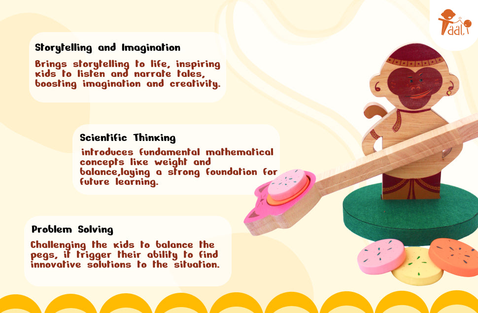 Chalak Bandar toy helps children in storytelling and imagination, scientific thinking, problem solving